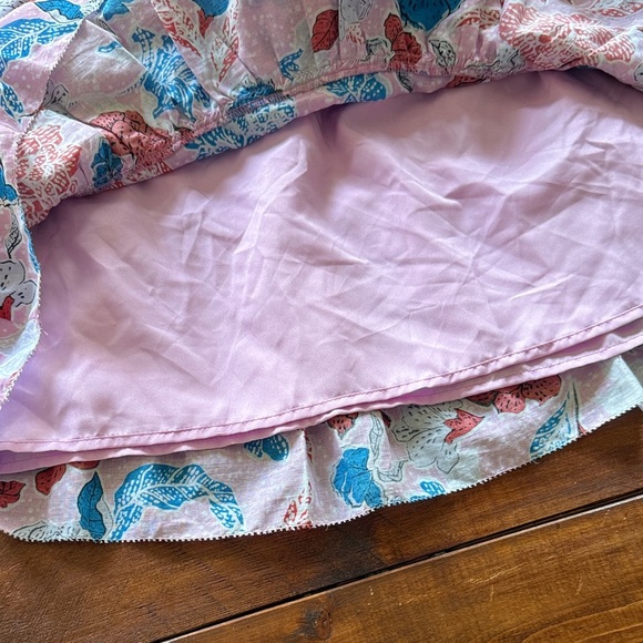 BB Dakota Floral Mini Skirt in Pink, Red, and Blue - Picture 4 of 5